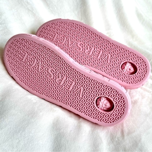 New! VERSACE Shoes, Size 41, Unisex, Versace Greca Lasercut Shoes in Pink - Picture 9 of 13